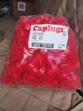 Caplugs Ec-22 Caps For Threaded Connectors, Pk 25