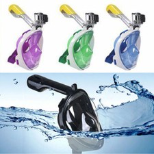 Full Face Mask Snorkeling Surface Diving Snorkel Scuba for GoPro Swimming