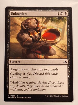 Unburden - Amonkhet Magic the Gathering MTG Nice!