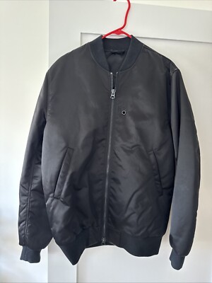 VINTAGE ACNE STUDIOS BLACK SELO BOMBER JACKET SIZE 46 