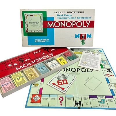 Monopoly MIRO PARKER - Jeux de société de 1961 complet ancien