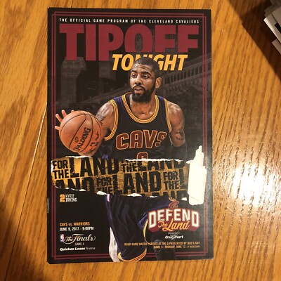 2017 NBA Finals Game 4 Tip Off Tonight Program Kyrie Irving Warriors Cavs