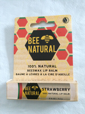 Bee Natural Lip Balm 4,2 g - Strawberry