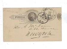 1890 UX9 Postal Cards, Osceola Nebraska, Fancy Target Killer