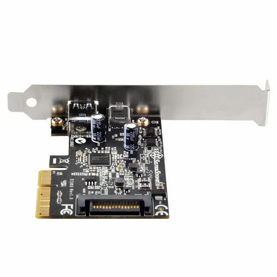 Silverstone SST-ECU03 Low Profile 1 x USB3.1 (A), 1 x USB3.1(C), PCI-E Gen2.0 x2 - Image 2 of 3