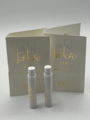 DIOR J'adore L'or Essence De Parfum Vial 1.5ml Lot 2Pcs. | eBay