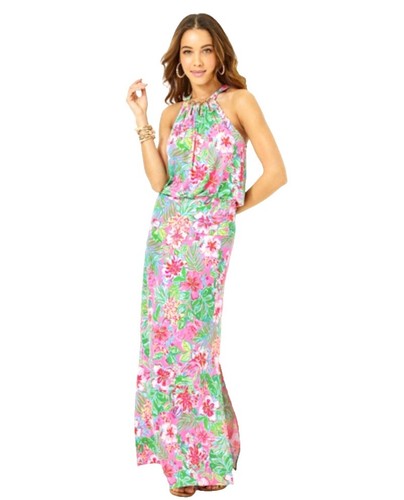 boden halter linen dress Boden Women's Rosa Halter Linen Midi Dress in Green