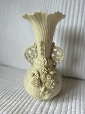 Vintage Belleek Princess Vase 6. Stempel (1965-1980) Exquisit. Top Zustand