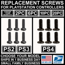 Controller Screw Set for PlayStation 2/3/4/5 PS2/PS3/PS4/PS5 Repair Replacement