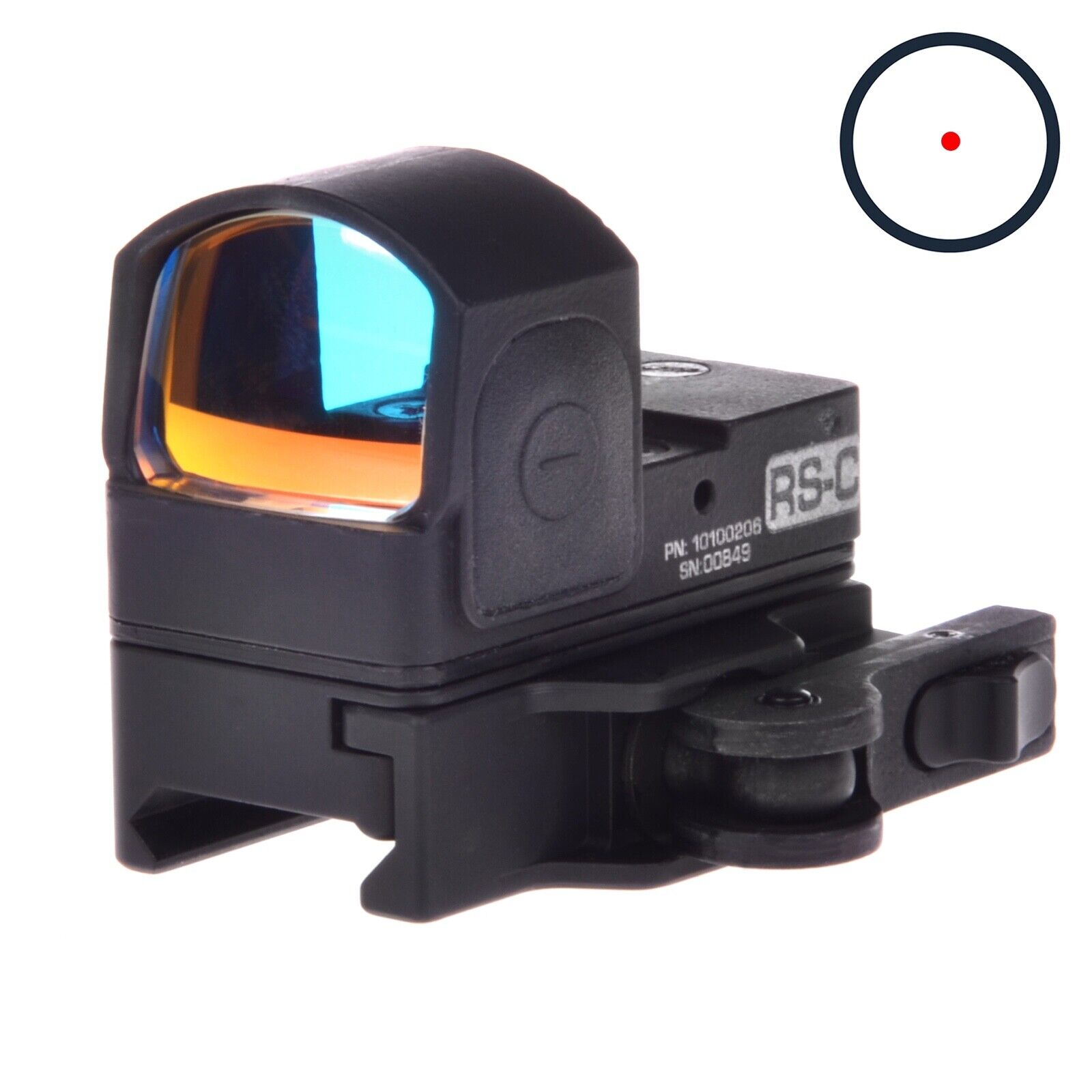 RS-C Red Dot Sight. Russian Collimator Scope for Weaver Picatinny. BelOMO. 2 MOA