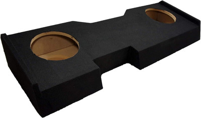 Compatible with Chevy Silverado 2014 - up Crew Cab Truck Dual 10'' Sub Box Subwoo