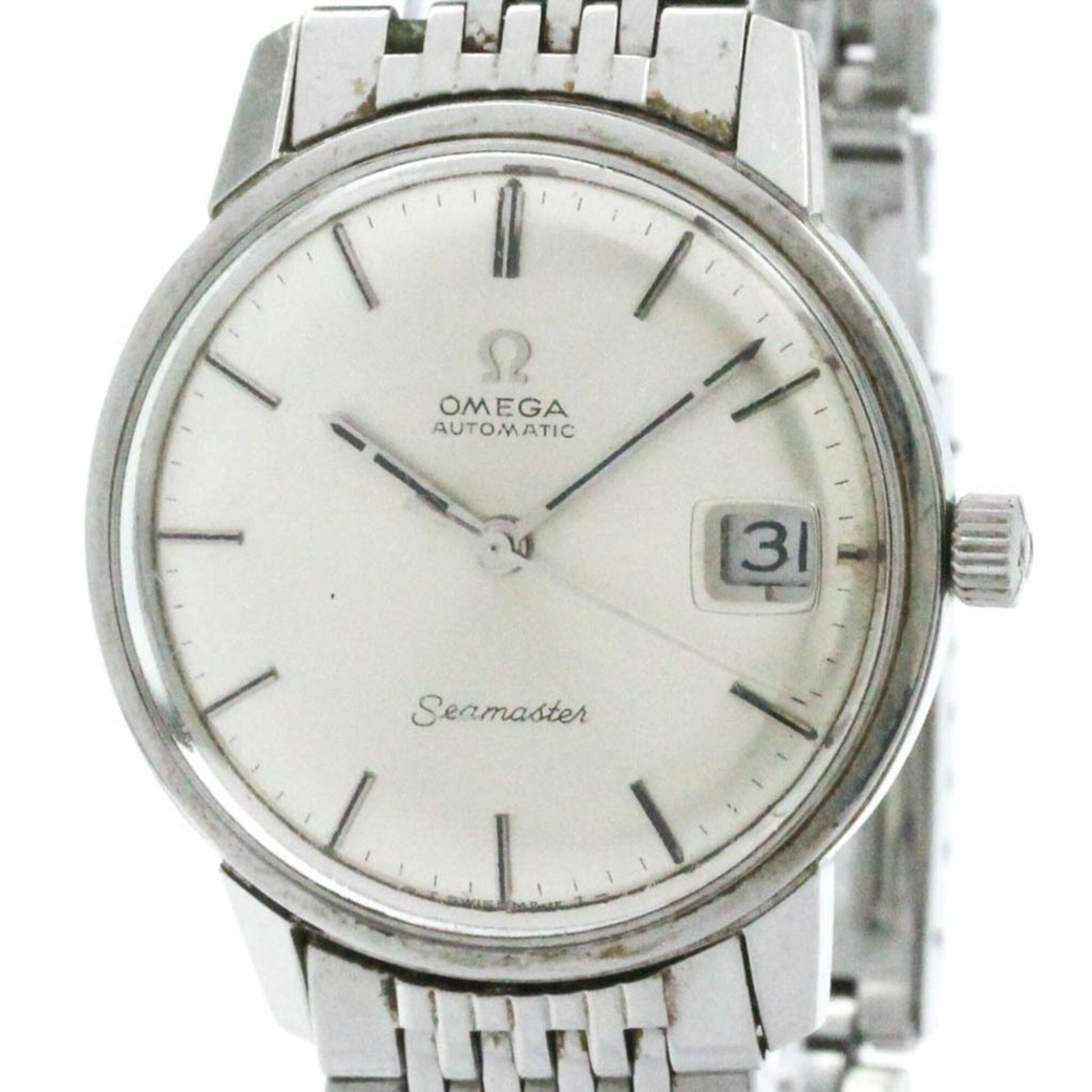 Omega Seamaster 166.037 Men’s Stainless Steel Automatic Watch Pre-Owned From Japan