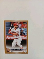 2022 Topps Baseball #614 Jack Mayfield Gold Foil Parallel Los Angeles Angels