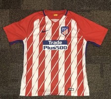 Nike Atletico Madrid Soccer Jersey Red/White LaLiga Plus500 Sponsor