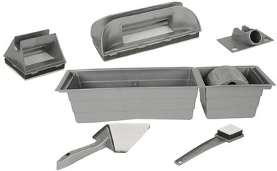 BRÜDER MANNESMANN Maler-Set 9-teilig grau
