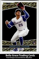2021 Topps Chrome Update Cristian Pache #BGC-29 Atlanta Braves Topps Black Gold 