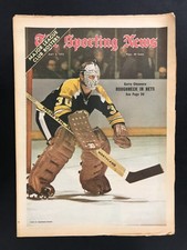 May 6 1972 The Sporting News Magazine NHL Gerry Cheevers #30 Boston Bruins HOF!