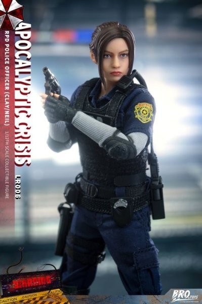 BROTOYS Resident Evil Claire & Jill RPD Officer 1/12 Action Figure