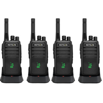 RT21H FRS 4 pack walkie talkie long range 1200mAh Waterproof VOX Two Way Radio