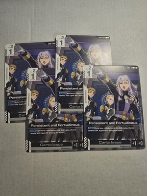 Persistent and Fortudinous Gundam TCG GD02-119 Uncommon x4 DUAL IMPACT playset