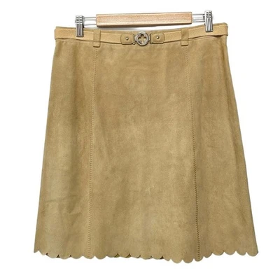 Louis Vuitton Jupe en daim beige – Taille 40 - Photo 1/4