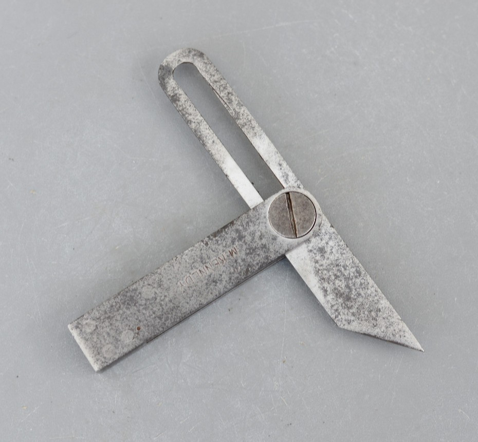 Vintage M.Kennedy All Steel Adjustable Sliding T Bevel Bevels Gauge Carpentry