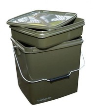 Trakker 13 Ltr Olive Square Container Inc Tray / Carp Fishing