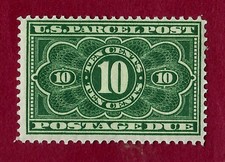 US JQ4 COLIS POST AFFRANCHISSEMENT DÛ 10c fine - très bon état MNH, valeur catalogue 290$