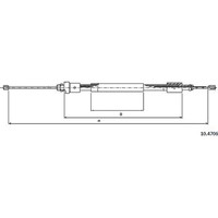 Metzger 10.4706 Seilzug Feststellbremse FüR Peugeot Citroen Berlingo Partner M