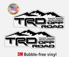 2X TRD RACING DEVELOPMENT OFF ROAD DECAL 16X6" PRINTED Fits Toyota Tacoma Tundra