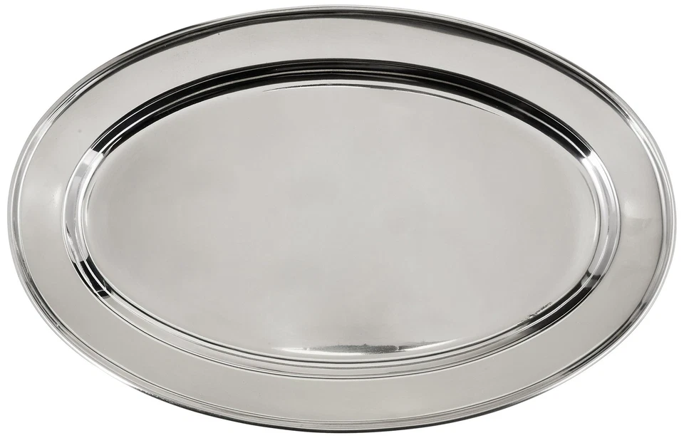 OPL-14 Stainless Steel Oval Platter, 13.63-Inch by 8.75-Inch - Image 2 of 2