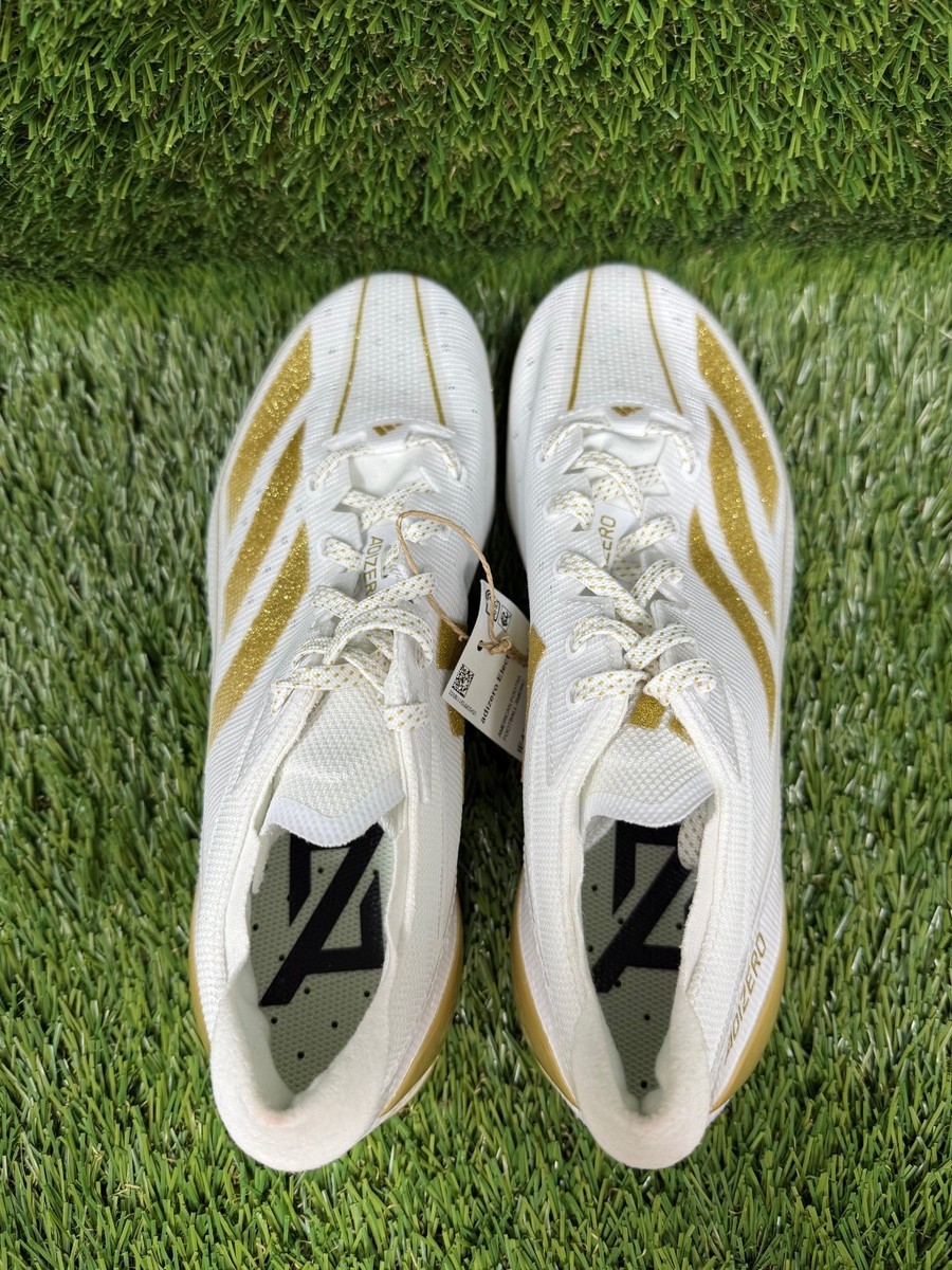Adidas Adizero Electric White Gold Football Cleats IE4381 Men's