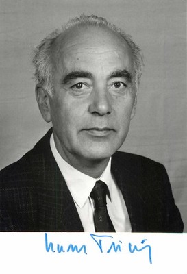 Autogramm Hans Friderichs - Politiker FDP - Foto original signiert
