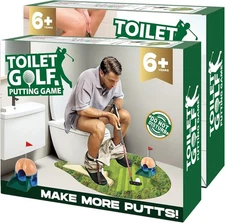 Toilet Golf Game Prank Box, 2 PCS Empty Gag Gift Pack, Wrap The Actual Gifts wit