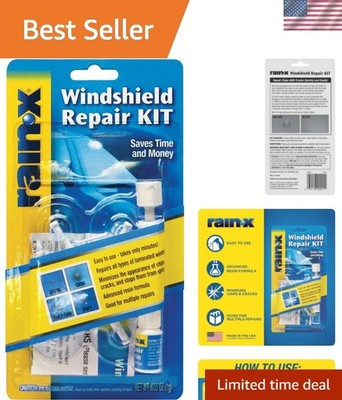 Durable Windshield Repair Kit - Quick Resin Solution for Chips & Cracks