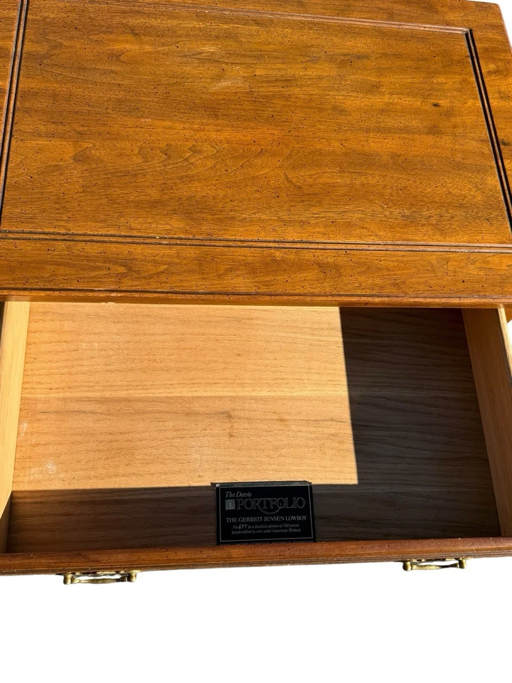 The Davis Portfolio The Gerreit Jensen Lowboy- Davis Cabinet Company Rare Walnut - Image 3 of 4