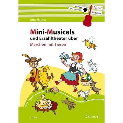 Mini-Musicals und Erzähltheater über Märchen mit Tieren Gitarre Noten