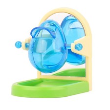 Small Pet Intelligence Growth Rotating Foraging Toy with Mirror for Birds,Bud