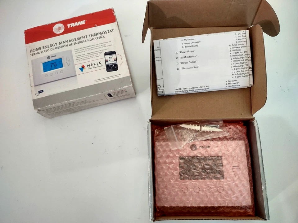 Trane Z-Wave Thermostat TZ45 Programmable Nexia Energy Control New Open Box - Image 3 of 4