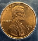 FIERY 🔥1987-D Lincoln Cent ICG MS68 RD (Red) Austin Hutto Signature Small Cent — photo 9