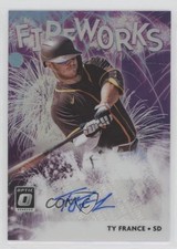 2020 Panini Donruss Optic Fireworks Signatures Holo Prizm Ty France Auto v6g