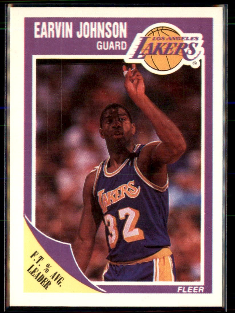 1989-90 Fleer - Magic Johnson #77 EX-NM