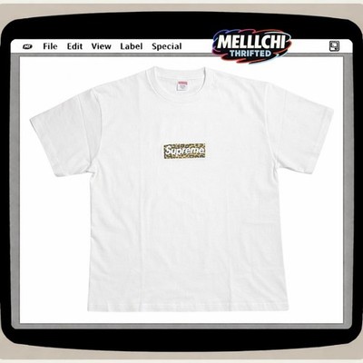 Supreme XXL Shanghai Store Opening Leopard Box Logo Tee White 2024