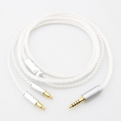 Pure Silver Cable For Audio Technica ATH-ADX5000 ATH-MSR7b 770H 990H A2DC