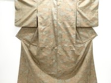 7552567: JAPANESE KIMONO / OSHIMA TSUMUGI / WOVEN ABSTRACT