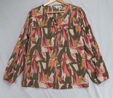 Nine West Women’s Size XL Pleated Blouse Oversized Comfort Long Sleeve