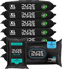 - Flushable Wipes - Unscented 8 Pack  Mint Travel Pack, 402 Count - Vitamin E 