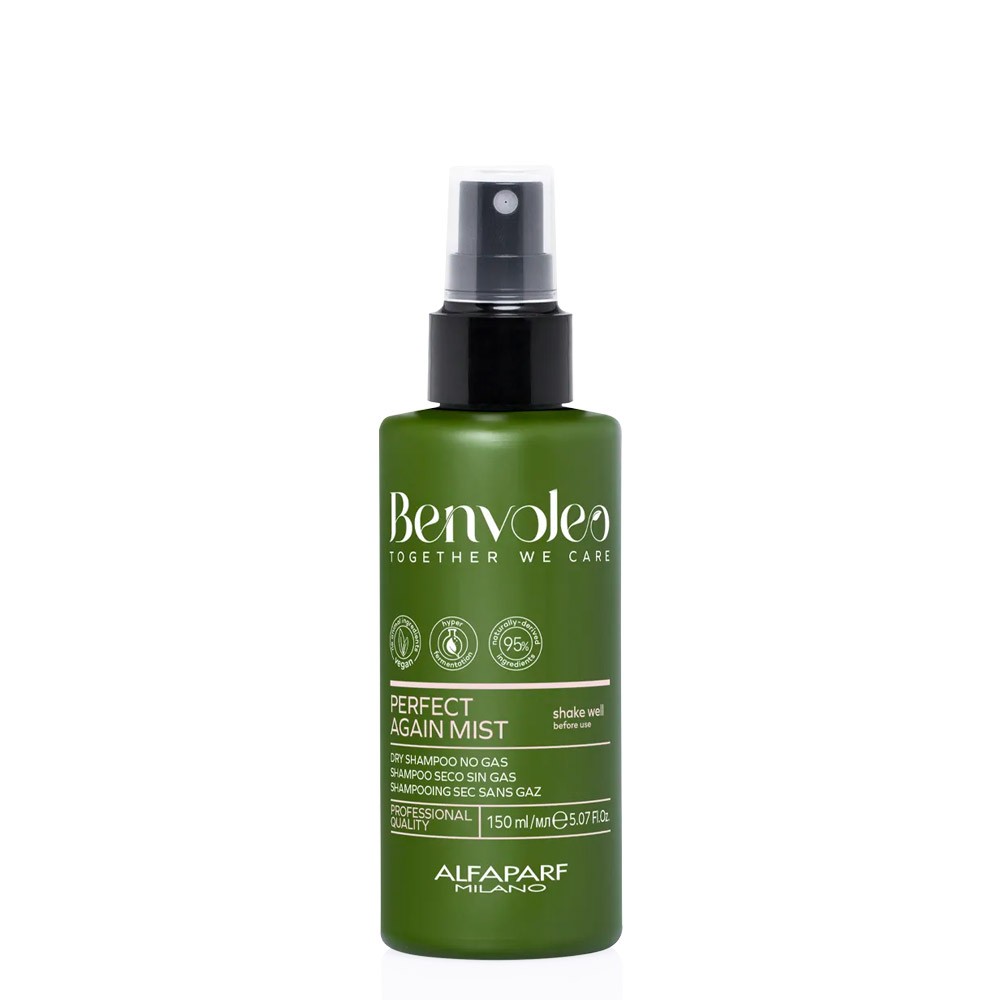 Alfaparf Milano Benvoleo Perfect Again Dry Shampoo Mist - Clean, Vegan, Sustainable Hair Care - Gas/Aerosol Free - Eliminated Residue And Odor - Two-P - Image 2