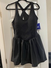 Women's Smocked Active Dress - JoyLab Black L