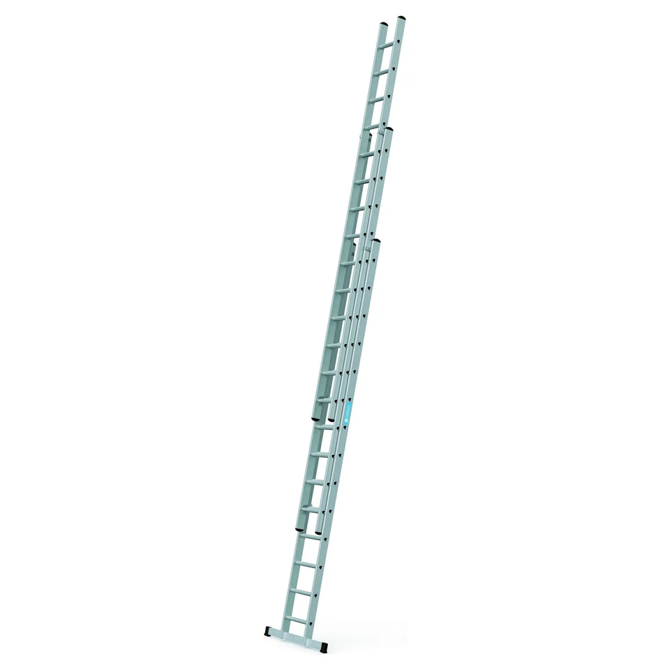 Zarges Everest 3DE Schiebeleiter 3x14 Sprossen Ausziehleiter Anlegeleiter Alu